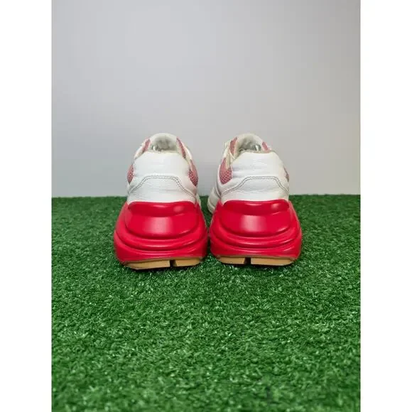 Gucci Rhyton White Red Pink 645771 2h060 9149 SZ 38 - Picture 6 of 11